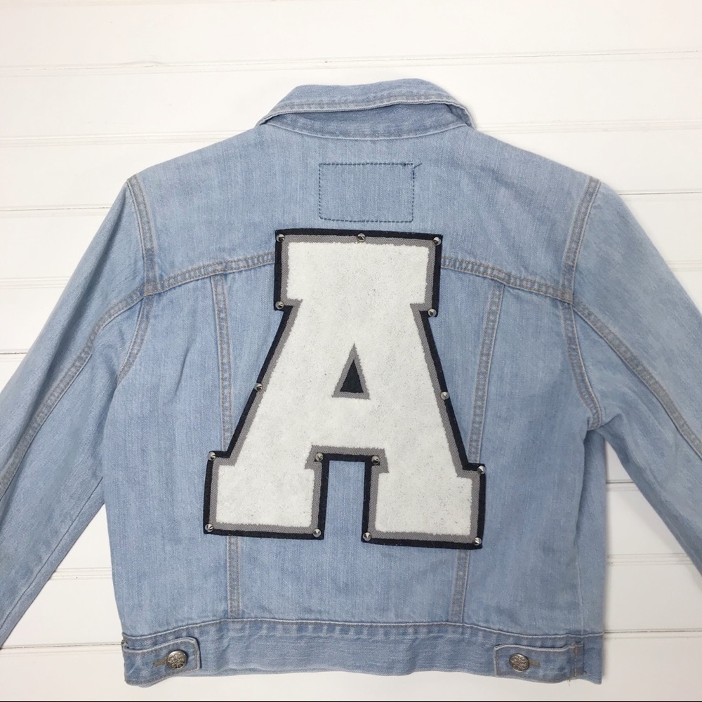 Original Jeans Cropped Jean Jacket Size Medium - Picture 3 of 5